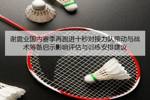 谢震业国内赛季再跑进十秒对接力队带动与战术筹备启示影响评估与训练安排建议